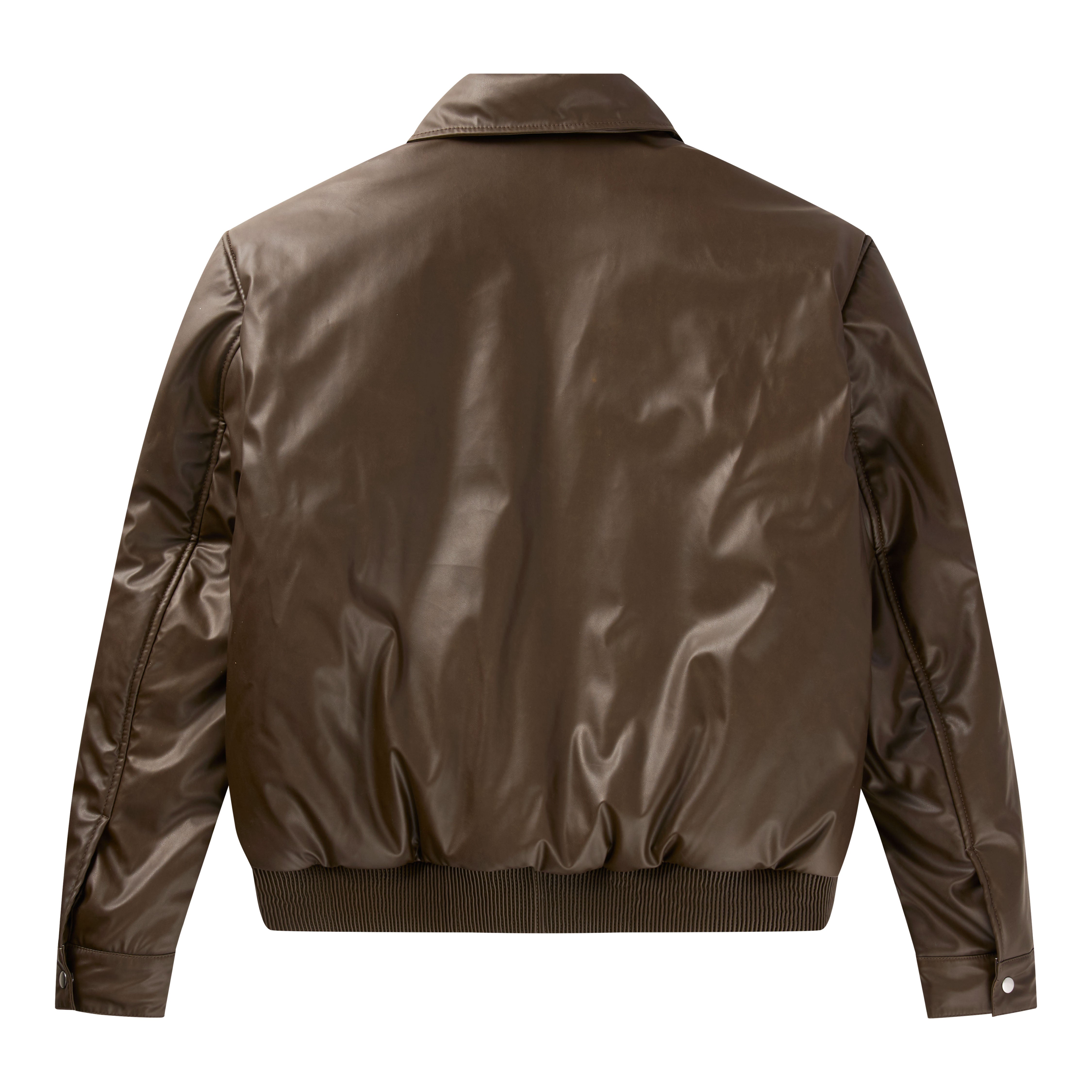 Avery bomber jacket olive green/ Olive green nappa leather bomber jacket